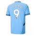 Maillot de foot Manchester City Erling Haaland #9 Domicile vêtements 2024-25 Manches Courtes